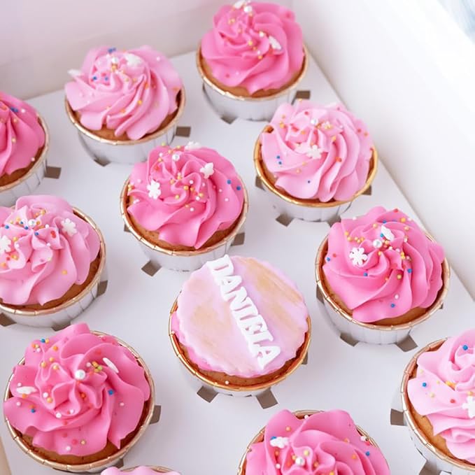 Edible Pink Pearl Sprinkles for Cake Decorating, Mixing 4 Sizes Pink Sugar Cupcake, Ice Cream, Donuts, Macaron Toppings Supplies 90g/ 3.17oz