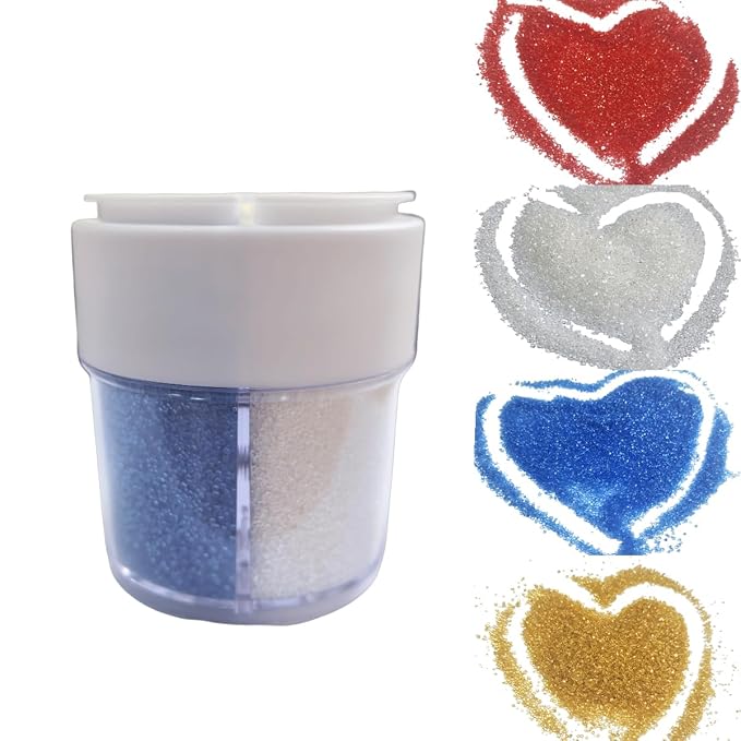 Red White Blue Gold Sanding Sugar Patriotic Sprinkles for Cake Decorating, Edible 4th of July Sprinkles for Baking Cupcake Cookie Ice Cream Decoration Supplies 168g/5.93oz