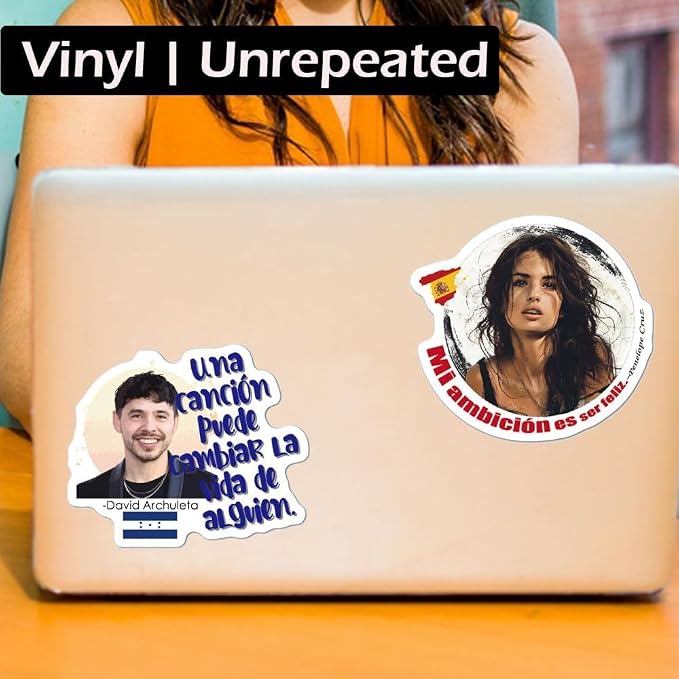 Spanish Inspirational Stickers | Hispanic Heritage Month Stickers | 21 Latin Country Quotes for Teachers Students | Classroom Rewards & Cultural Decor