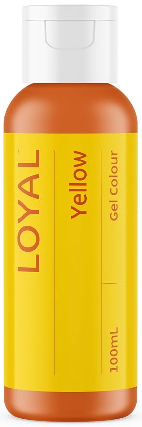 Loyal Gel Food Coloring | Vibrant Color for Buttercream, Fondant, Royal Icing, Gum Paste, Marzipan and Cake Batter | Gel-Based Concentrated Food Dye - 100ml Yellow