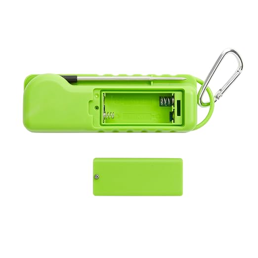 Taylor TruTemp Compact Digital Folding Meat Thermometer with Carabiner Clip for Grilling BBQ Kitchen Griddle, Portable Gadget Essential, Food Temperature Monitor, Gift for Dad Him Men, Green