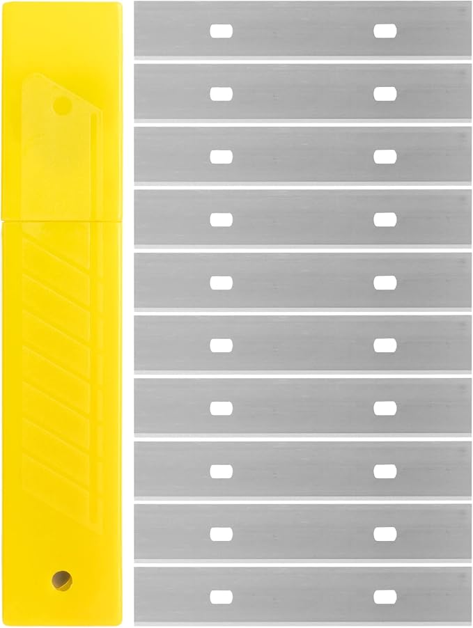Bates- Replacement Scraper Blades, 4 Inch, 60 Pcs, Scraper Blades, Floor Scrapper Blade, Replacement Razor Blades, Carbon Steel Razor Blades, Paint Scraper Blades, 4 Inch Scraper Blades