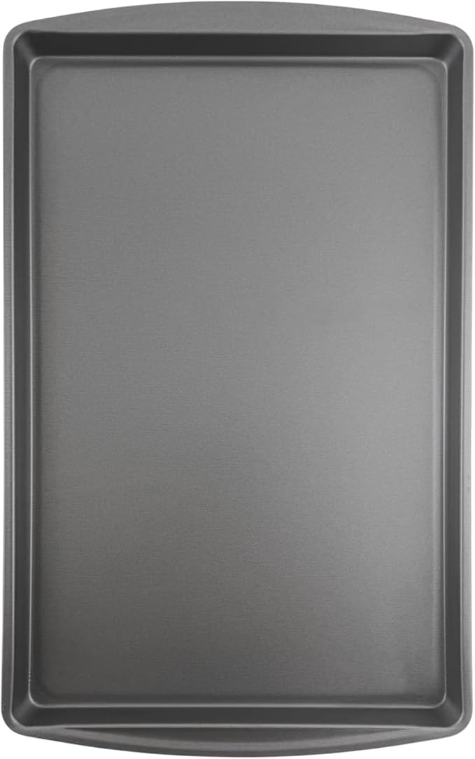 17"x11" Nonstick Baking Sheet - Large Rectangle Cookie Pan for Cookies/Brownies/Roasting, Gray