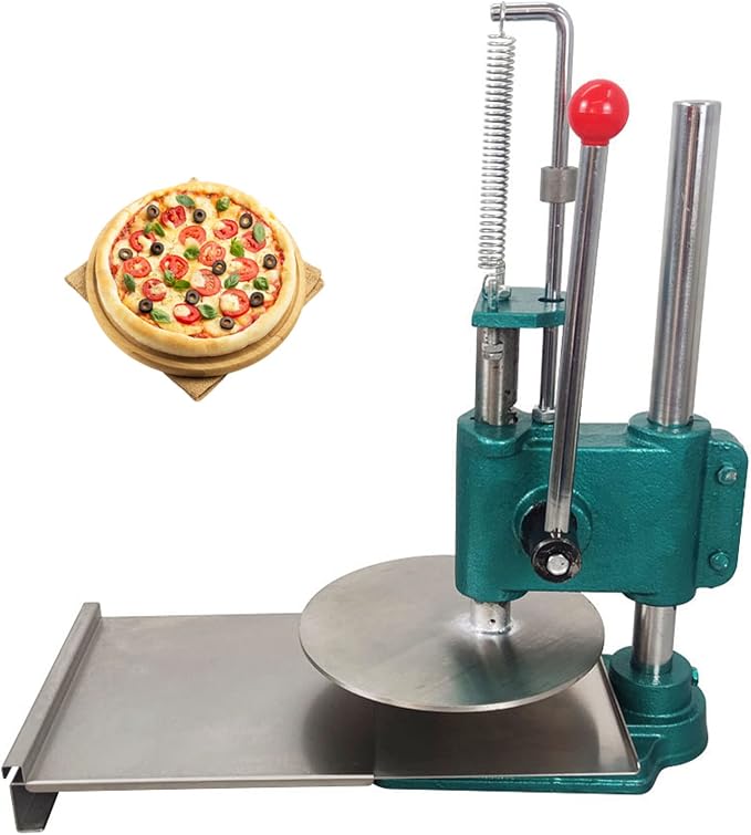 INTBUYING Manual Pizza Dough Sheeter Machine 9.5" Stainless Steel, Household Pastry Press Machine for Homemade Pizza Pasta Baking