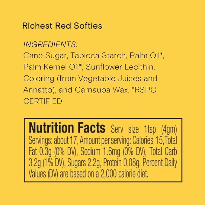 Supernatural Richest Red Softies Natural Red Sprinkles, Dye-Free, All Natural, Made in USA, No Artificial Dyes, Soy Free, Gluten Free, Vegan, 3oz