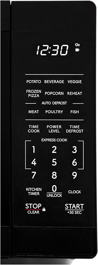 SHARP Compact Countertop Microwave Oven with Removable 10" Carousel Turntable, 700 Watt, 0.7 Cubic Feet, Black