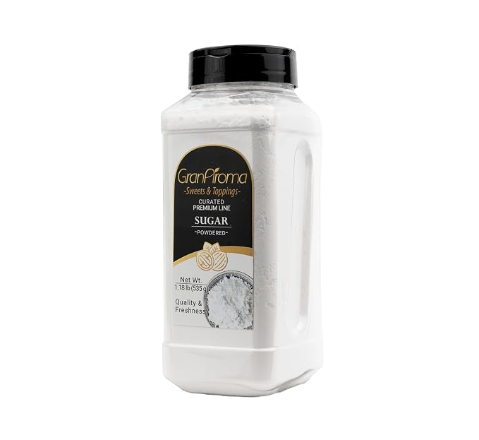 GranAroma Powdered Sugar, Fine Powder, Baking & Frosting, Confectioner's Sugar (1.18 Pound)