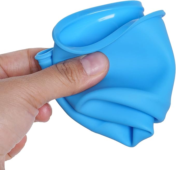 12pcs Silicone Cake Mold Baking Round Cake Molds 4 Inch Non-Stick Baking Pan Kitchen Silicone Cake Molds for Baking (Blue, 4inch)