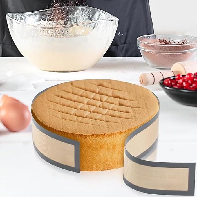 2 Pack Silicone Baking Mat for Springform Pan 9 inch, Prevent Cake from Sticking to Bottom and Side, Cheesecake Pans Protector Mat,Easy Clean & Non Sick
