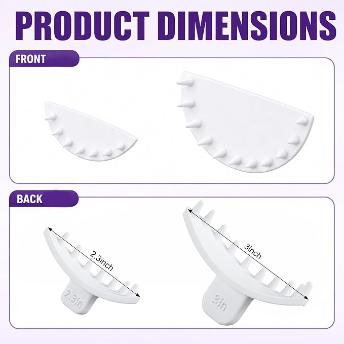 Hushee 2 Pcs Cake Arch Guide Tool Cake Decoration Tools Swag Marker Tool Piping Guide Convenient for Controlling Size and Position for Piping Beginners and Baker (White)