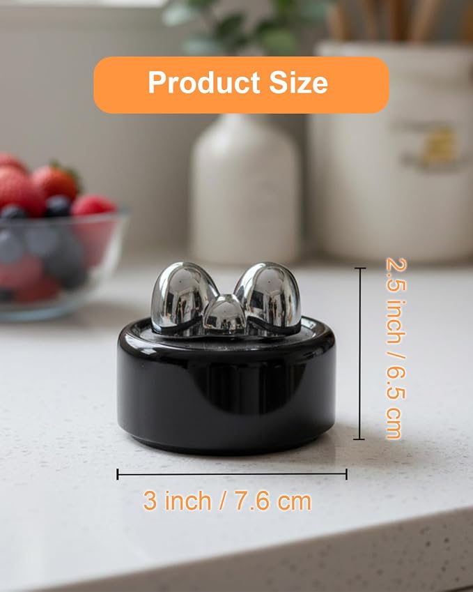 Kitchen Timer, 60-Minute Mechanical Timer with Magnetic Back - No Batteries Required - Loud Alarm, Wind Up Manual Time Countdown Reminder for Cooking, Baking, Exercise, Study, Working, Gaming, Black