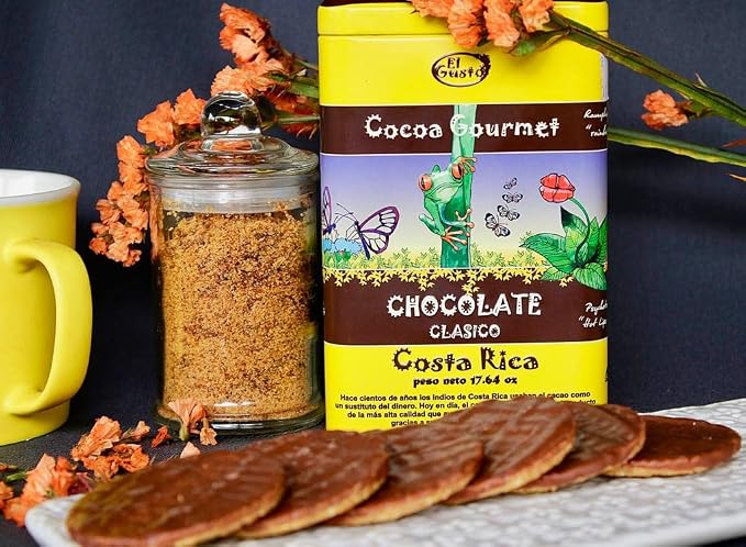 Gourmet Cocoa Powder - Rich Chocolate Flavor & High Flavanol Cacao - Ideal for Baking, Cold or Hot Chocolate Drinks - Natural, Vegan, Non-GMO, Costa Rica Origin, 1lb (30% Cocoa with Cane Sugar)