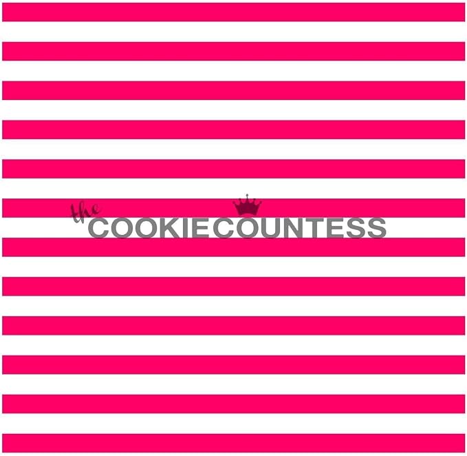 The Cookie Countess Narrow Stripe Stencil