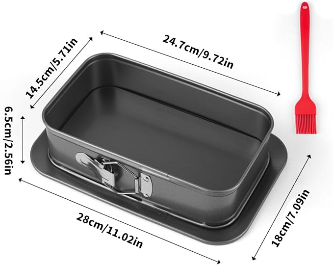 1 Nonstick Carbon Steel Springform Cake Pan Leakproof Design Oven Dishwasher Safe Baking for Desserts & Cheesecakes Nonstick Baking Pan with Locking Clasp