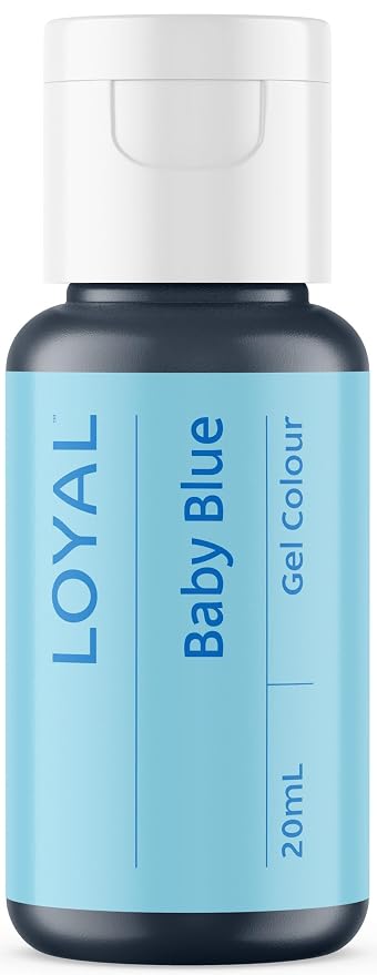Loyal Gel Food Coloring | Vibrant Color for Buttercream, Fondant, Royal Icing, Gum Paste, Marzipan and Cake Batter | Gel-Based Concentrated Food Dye - 20ml Baby Blue