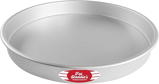 Fat Daddio's Round Cake Pan, 16 x 2 Inch, Silver