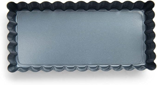 Fox Run Non-Stick Tart Pan, 4.5 x 2.25 x 0.75 inches, Metallic