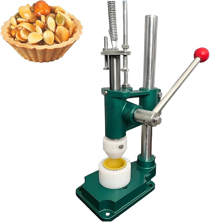 Manual Egg Pie Press Machine,with 1 Mold Kitchen Baking Tools, Cheese Tart Crust Press Machine,or Making Egg Tart Pie Crepe Cookies,Cheese tarts, Flower-Shaped tarts Y29