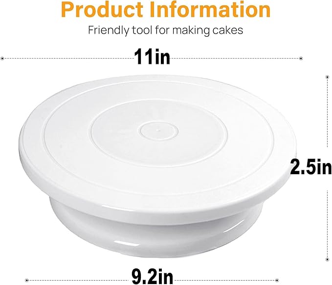 Cake Decorating Turntable,Cake Decorating Supplies Revolving (1 PCS)