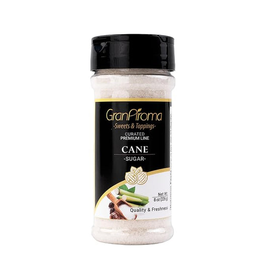 GranAroma Cane Sugar, Pure Sweetness, Ideal for Baking & Beverages (8 Ounce)