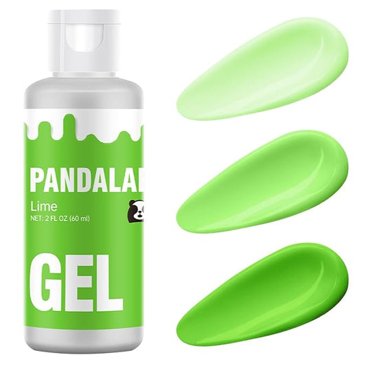 Lime Gel Food Coloring - Pandalab 2 Ounce High Concentrated Food Dye for Baking, Cake, Cookie, Fondant, Icing, Easter Egg, Macaron, DIY Slime (60ml)