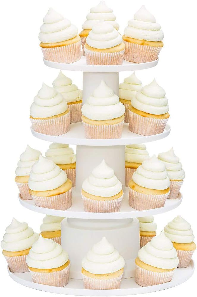 Gifbera White Cupcake Liners Standard Muffin Cups 400-Count, Unbleached Greaseproof Paper, No Smell