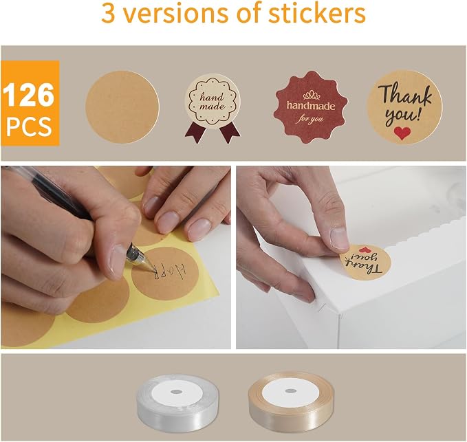 18pcs Cake Boxes with Cake Board, 14x10x4 Inches White Bakery Boxes with Large Window for Quarter Sheet Cakes, Donuts, Cupcakes, Pastry & Pies