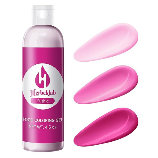 Fushia Gel Food Coloring – 4.5 oz Professional Grade Concentrated Food Dye, Gel Based Coloring for Icing, Baking, Cake Decorating & Cookies