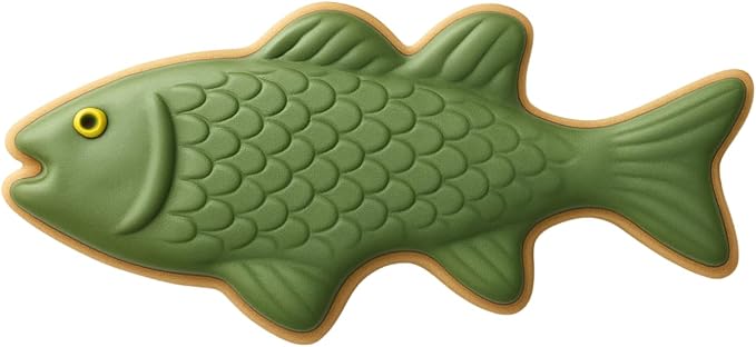 Foose Store Bass Fish Cookie Cutter 5.5 Inch –Tin Plated Steel Cookie Cutters – Bass Fish Cookie Mold
