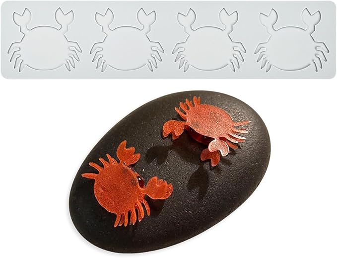 mostsom Crab Pattern Lace Fondant Mold Lace Flower Wedding Cake Silicone Mousse Sugar Craft Icing Mat Pad Pastry Baking Tool (F_ Crab)