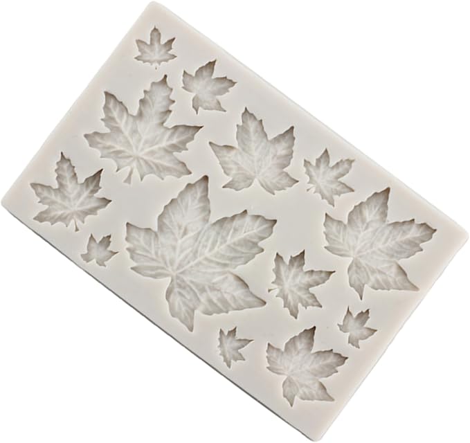 Tree Leaf Silicone Molds Maple Leaf Fondant Mold For Cake Decorating Cupcake Topper Candy Chocolate Gum Paste Polymer Clay