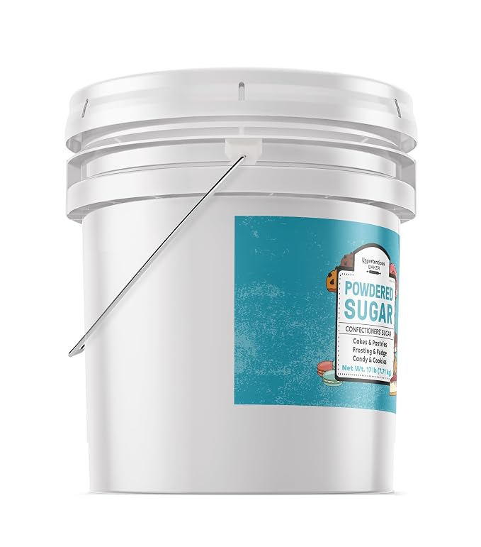 Unpretentious Powdered Sugar, Confectioners Sugar, For Baking, Candy Making, Desserts (272 Ounces)