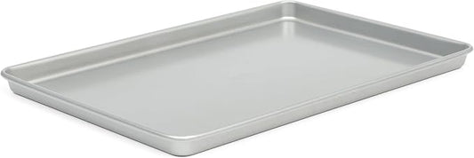 Martha Stewart Gallen 17 x 11 Inch Nonstick Carbon Steel Cookie Sheet - Silver Durable Baking Pan for Cookies, Brownies & Roasting