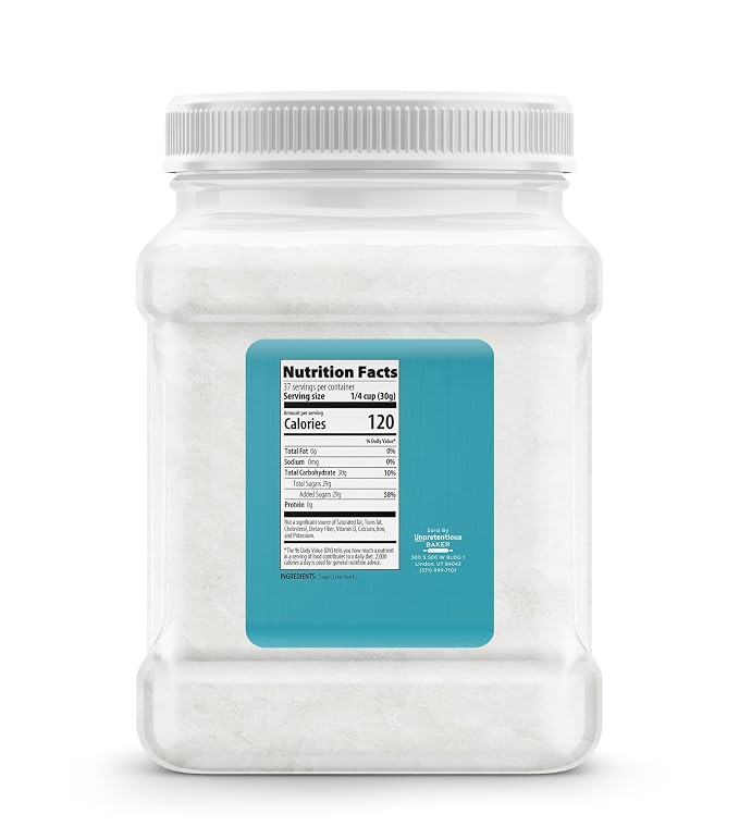 Unpretentious Powdered Sugar (2.5 Pound)