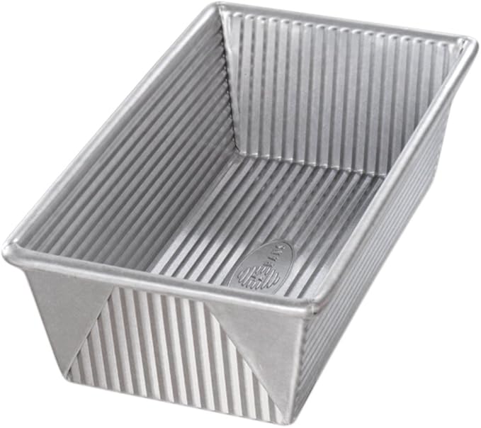 USA Pan Bakeware Aluminized Steel Loaf Pan, 5"D x 10"W x 3"H, 1.5 Pound