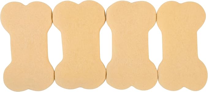 R&M 4-in-1 Dog Bone Cookie Cutter. Cut 4 Cookies at once, Stainless Steel