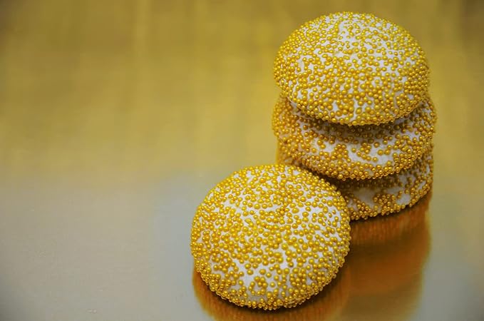 Mystic Sprinkles Sparkling Gold Nonpareils 3.8oz Bottle