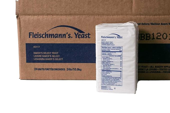Fleischmanns Compressed Fresh Yeast, 1 Pound -- 24 per case.