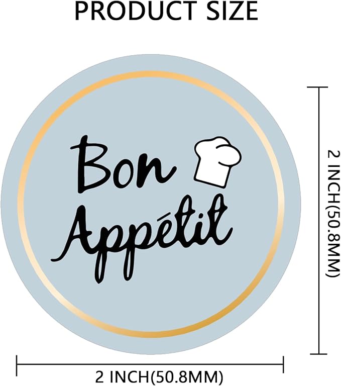 Enjoy Your Food Stickers,Tamper Evident Sealed Labels for Food Service Delivery,2 Inch Sealed for Bakery Restaurant Freshness,500 Pcs Per Roll