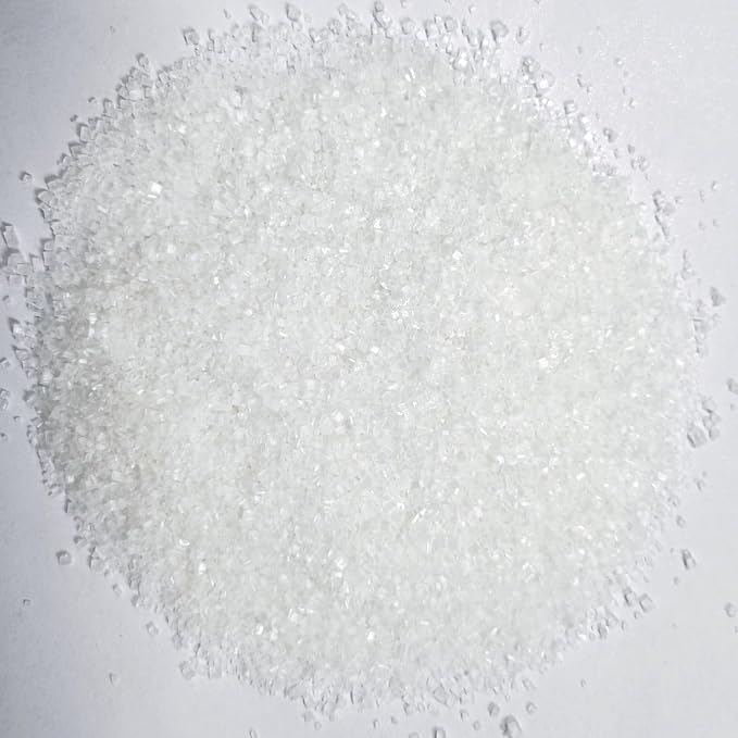 HeDeon&Rles Edible White Sanding Sugar Crystals for Baking 120g/4.23oz Sparkling Sugar Crystals Cake Cupcake Pancake Ice Cream Top Birthday Wedding Easter Halloween ChristmasCake Decoration