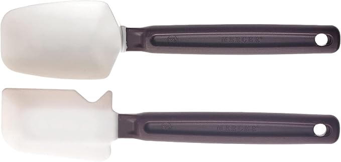 Mercer Culinary 10" Heat Resistant Silicone Spatula and 10" Spoon Spatula - 2 Pack