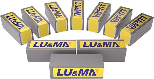 LU&MN Carbide Scraper Replacement Blades, 2" / 50×12×1.5mm Double-Edged Reversible Blades, Fits Most Handheld Paint, Glue& Grout Scrapers, 100Pieces