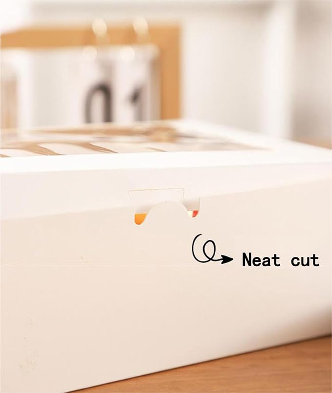 8x6x2.5In 30pcs White Cookie Boxes with Window, Pastry Boxes for Gift Giving, Treat Boxes for Donuts, Wedding Dessert, Valentine's Day, Women's Day, Mother's Day, and Holiday Gatherings.