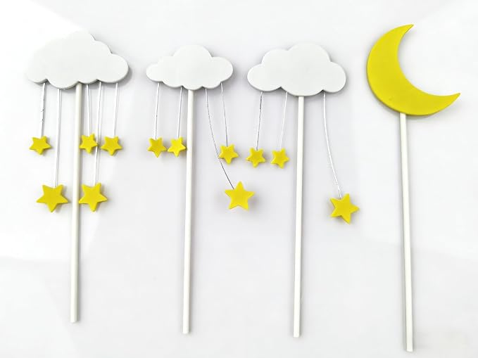 Acrylic Happy Birthday Cake Topper Durable Reusable Perfect for Birthday Cakes, Cupcakes, Dessert Tables Ideal for Kids Adults Birthday Celebrants (Yellow)