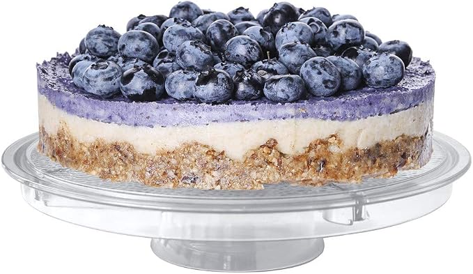 Cake Stand with Dome Cover, 6-in-1 Multi-Purpose Use, Cake Stand with Lid, Serving Platter, Punch Bowl, Desert Platter and More, BPA Free