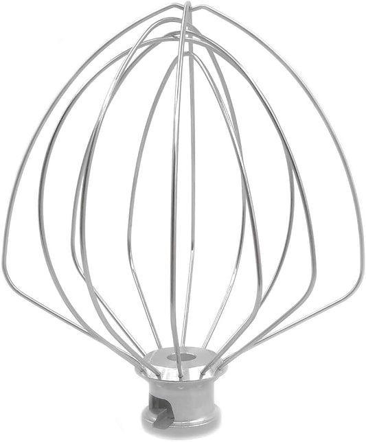 KN256WW 6 QT Wire Whip Stainless Steel for KitchenAid Stand Mixer Accessory Replacement, Egg Cream Stirrer, Cakes Mayonnaise Whisk