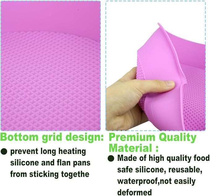 3 Pack Cheesecake Pan Protector for 9inch and 9.5inch Round Springform Pan Water Bath Protector Preventing Water from Entering the Spring Form Pans Protectors