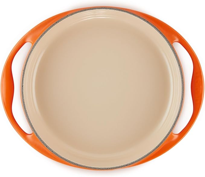 Le Creuset Enameled Cast Iron Traditional Round Tarte Tatin Dish, 2 qt., Flame