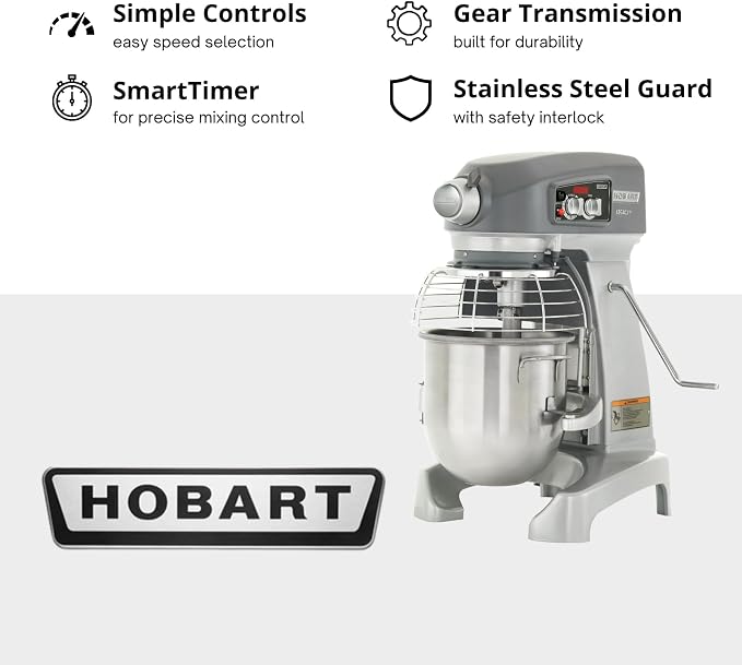 Hobart HL120-1STD Legacy Tabletop Stand Mixer - 12 Qt.