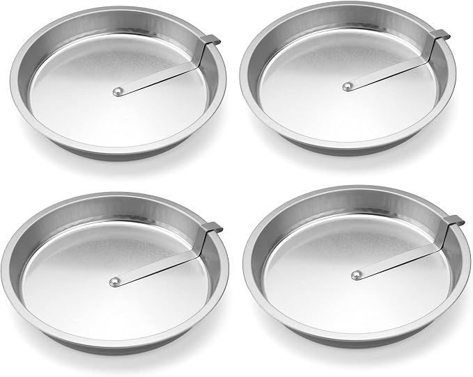 Roe & Moe 9" Easy Out Quick Release Tart, Quiche, Pie and Cake Pan - Set of 4